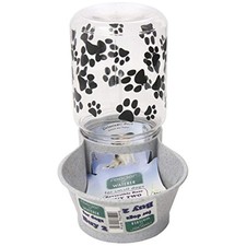 Reversable Water or Dry Food Feeders for Cats and Dogs Small, Granite 
