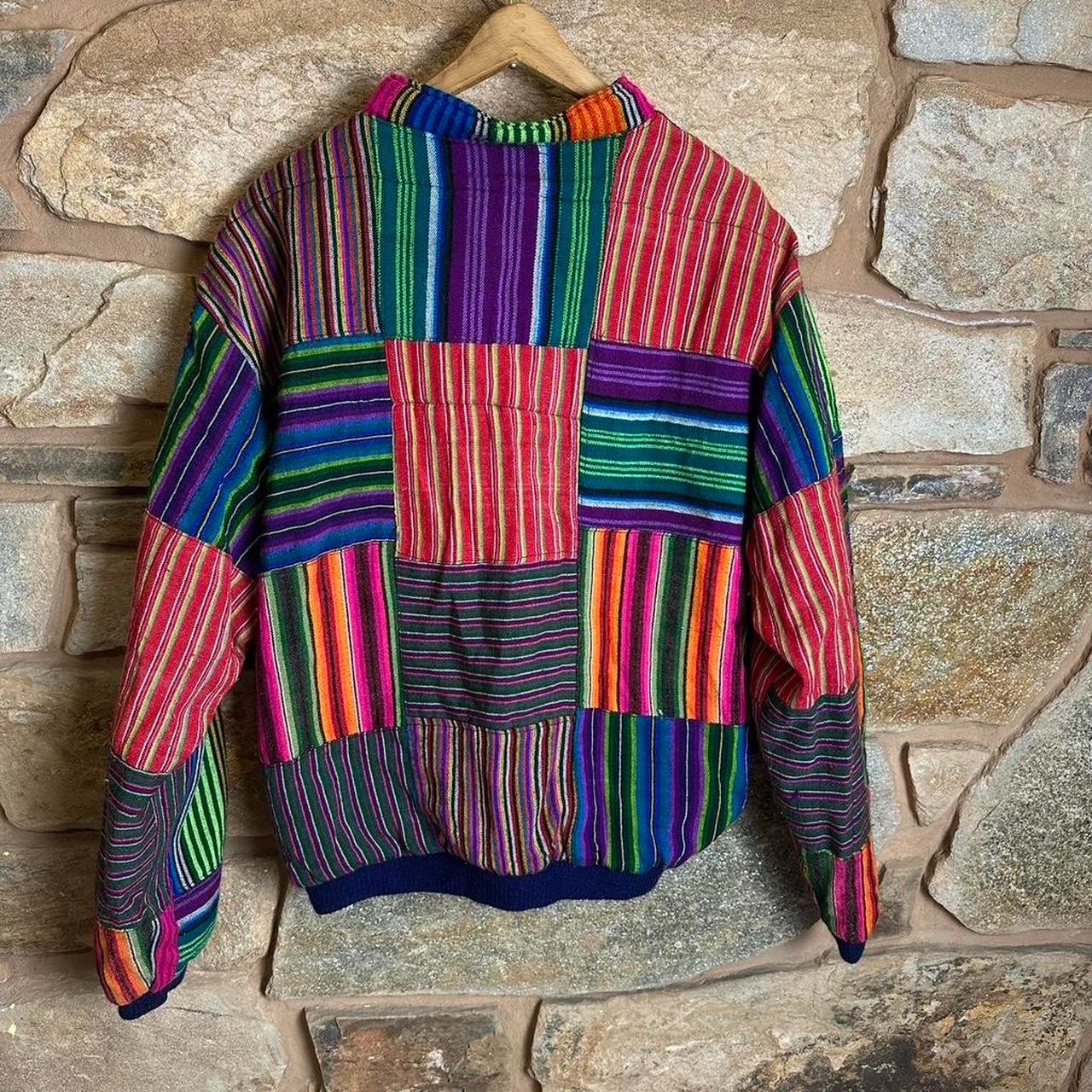 VTG Guatemalan patchwork bomber jacket - image 4