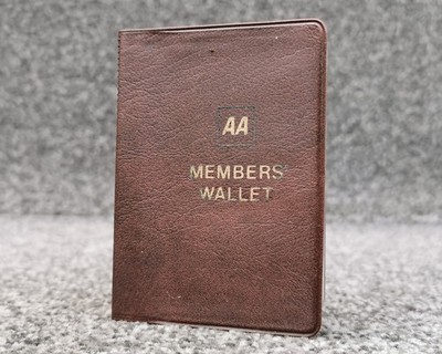 Vintage AA Mitglieder Geldbörse Automobilverband Führerschein Kartenetui