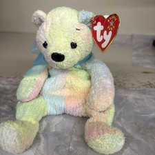 Ty Beanie Baby Mellow 2000 Tie-Dye Bear Plush Doll with Tag