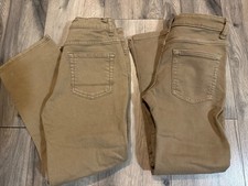 2 Cat Jack Khaki Bootcut Stretch Pants Kids Size 10 Brown Casual School Play D