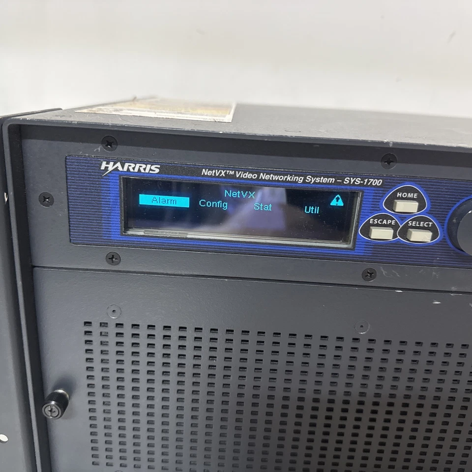 Harris NetVX-1700 Video Networking System SYS 1700 W/TMX-M12(2)ENCH11(2)SYS-A22 - Image 2 of 4