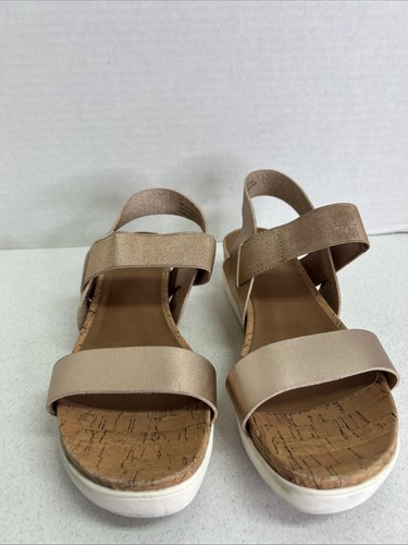 Damskie złote metaliczne sandały z paskami A New Day Rozmiar 8 M - Zdjęcie 3 z 11