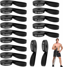 16-Pcs Resistance Bands Set - Premium Elastic Workout Bands for Home Gym, Streng