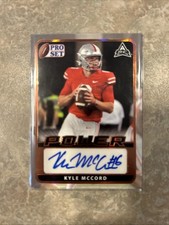 2021 Leaf Pro Set Power Base Platinum Spectrum Eagles Kyle McCord #BA-KM1 Auto