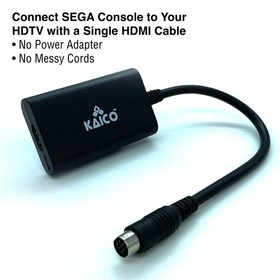 Kaico SEGA Saturn 1080p HDMI Adapter - for use with Sega - black 