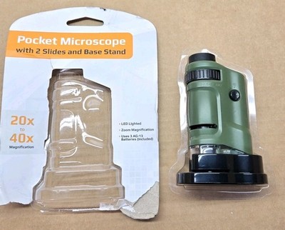 Carson Microbrite Pocket Microscope MM-24 20X-40X Magnification