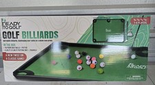 Ready To Golf Golf Billiards Indoor Putting Game Pool Mat Set 1-4 Players NEW