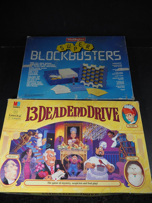 Vintage Super Blockbusters & 13 Dead End Drive Brettspiele