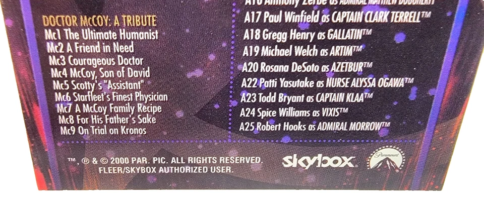 2000 Star Trek Cinema 2000 Trading Cards Base Set 1-82 w/18 subsets COMPLETE - Image 4 of 4