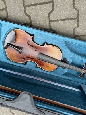 4/4 Geige Violine mit Koffer und Bogen Einsteiger Instrument