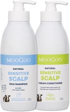 Moogoo Natural Milk Shampoo & Cream Conditioner Pack - for Itchy, Dry, Eczema