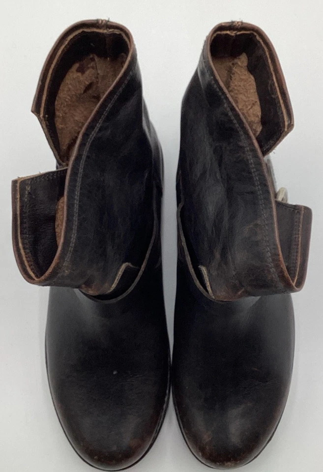 Botas cortas de cuero para mujer Frye Veronica negras talla 7 M Foto 3 de 4