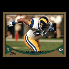 Leslie ONeal #34 1998 Topps Kansas City Chiefs Football Card NFL