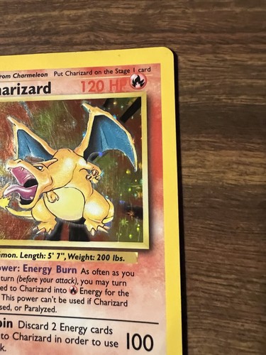 Charizard 4/102 Base Set Holo Rare Vintage 1999 WOTC Pokemon TCG MP/HP - Bild 3 von 7