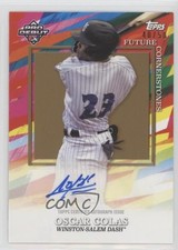 2022 Topps Pro Debut Future Cornerstones Gold 40/50 Oscar Colas #FC-OC Auto 9gy