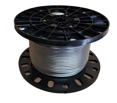 5/16'' Stainless Steel Aircraft Cable Wire Rope Type 7x19 Type 316 (300 Feet)
