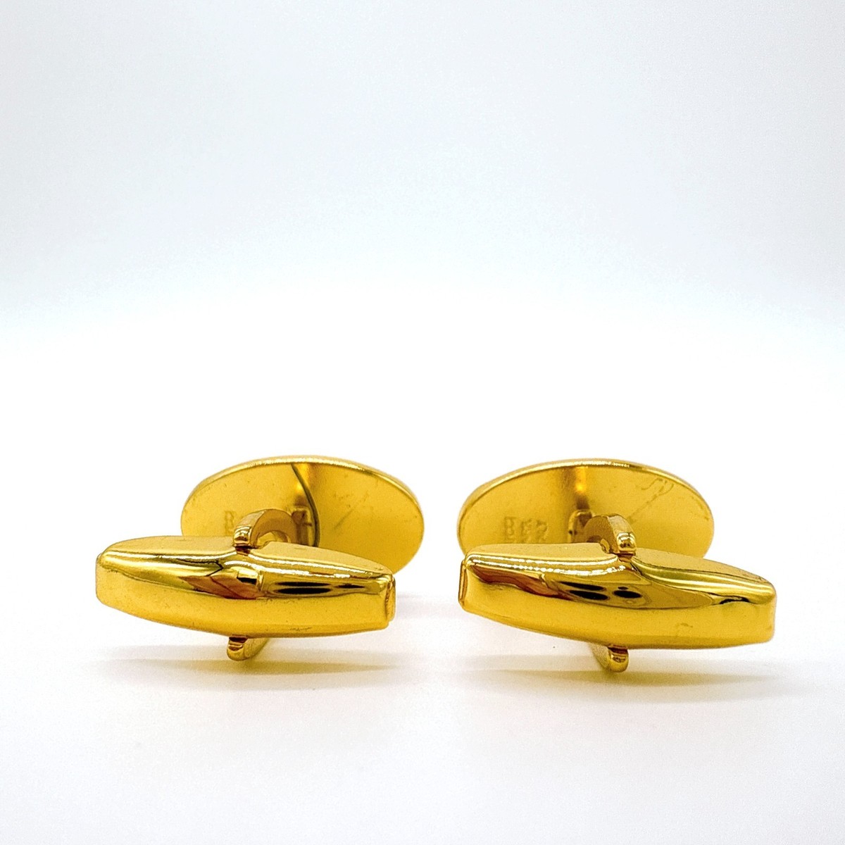 ビンテージGUCCI カフリンクス ゴールド シルバー GUCCI Vintage Old Gucci Cufflinks Gold Silver Pre-Owned Direct