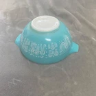 Vintage Pyrex Butterprint Amish Turquoise Cinderella Mixing Bowl 442 1.5 Qt