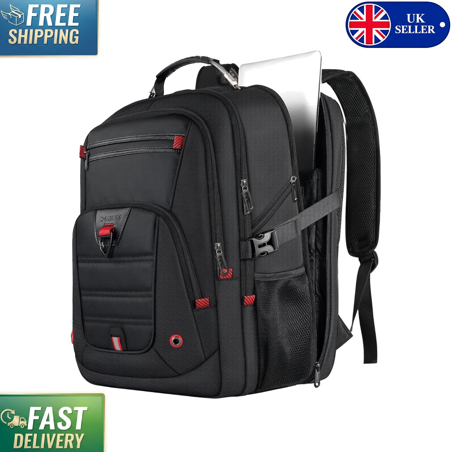 Stylish Overnight Rucksack - 52L Travel Backpack with USB Port & Headphone Hole