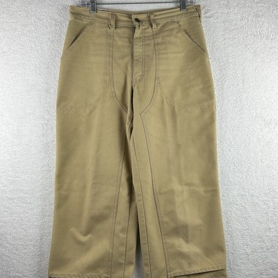Vtg 1970s Patagonia Double Knee Stand Up Canvas Work Pants Sz 32
