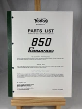 Norton 850 Commando OEM Parts List Manual Factory Original Vintage