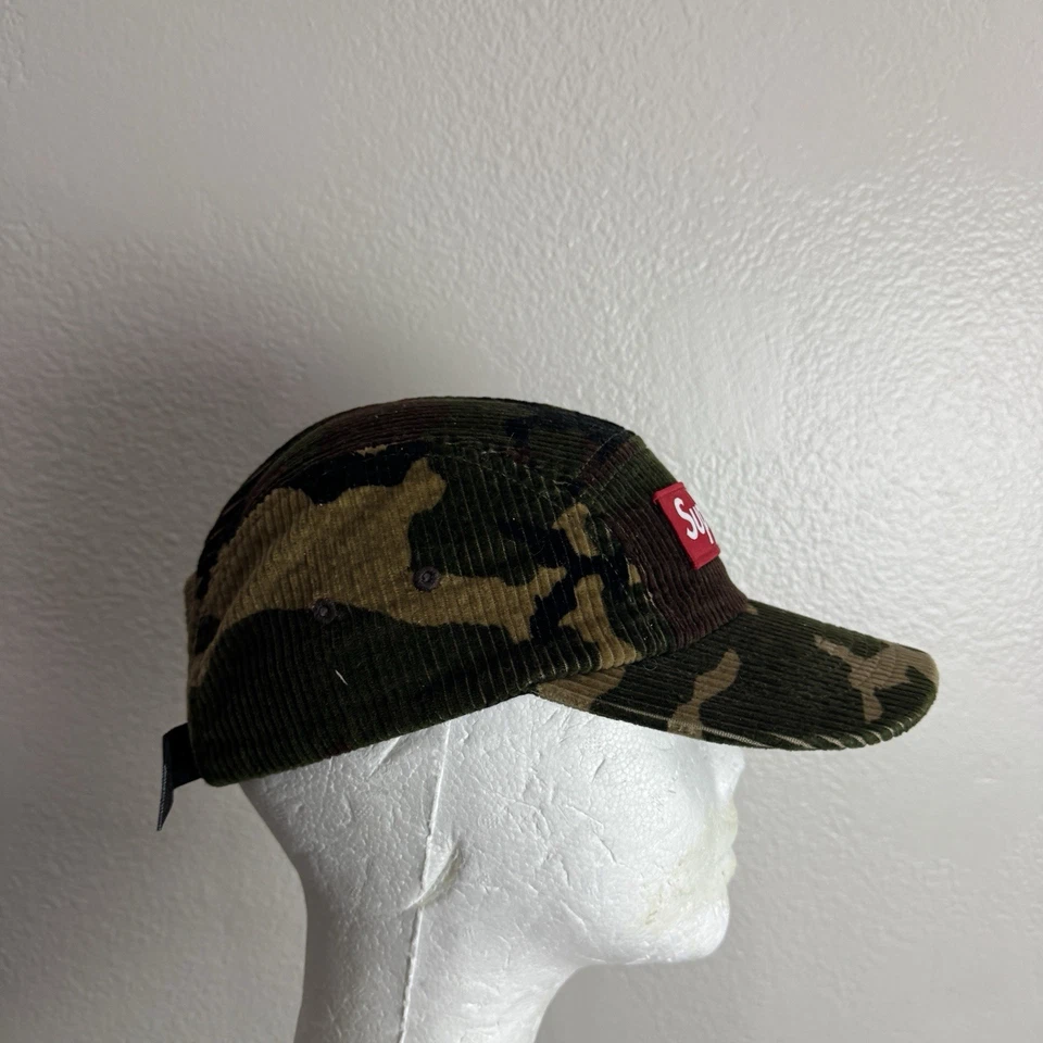 Boné de acampamento Supreme camuflado veludo floresta camuflagem OSFM - Imagem 2 de 4