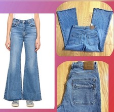   Vintage Levi  s RIBCAGE BELI High Rise Wide Leg Denim Jeans 29