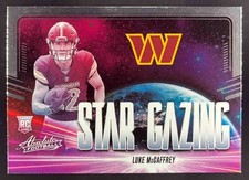 2024 Panini Absolute Luke McCaffrey Star Gazing #SG-LMY RC Commanders