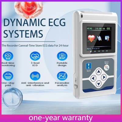 Genuine CONTEC TLC9803 ECG Holter 24-Hour Dynamic Recorder Monitor System