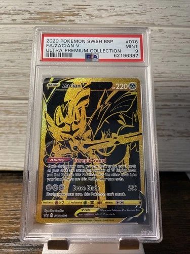 Zacian V SWSH076 SWSH: Sword & Shield Promo Cards Holo MINT PSA 9