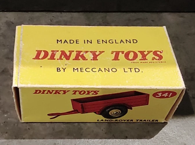 Remolque Land Rover Dinky by Meccano Ltd 341 hecho en Inglaterra en caja Foto 2 de 4