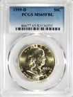 1959-D Franklin Half Dollar PCGS MS65 FBL #GA5-51
