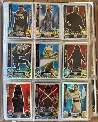 Topps Star Wars Force Attax TCG Sammelkarten im Album Deutsch