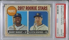 2017 Topps Heritage Rookie Stars Manny Margot Hunter Renfroe PSA 10 GEM MT 5wg