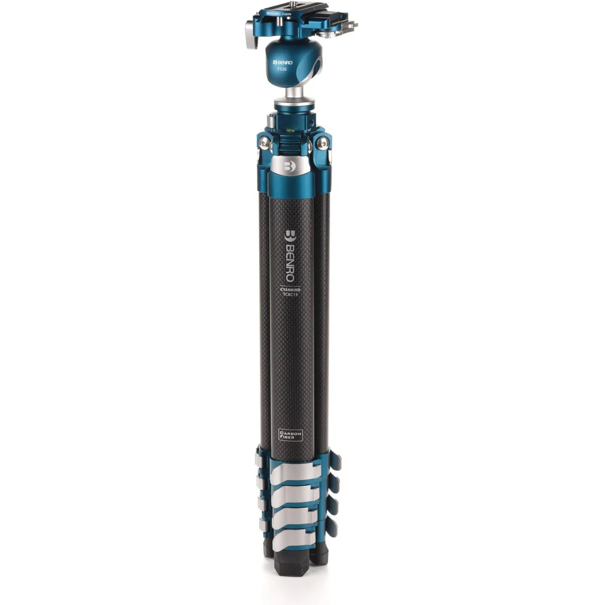 BENRO #1 TCBC15 CYANBIRD CARBON FIBER 5 SECTION TRIPOD WITH FS30