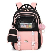 Girls Backpack, Kawaii Kids Backpacks for Girls Multiple Pockets School Bookb...