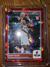 2023-24 Panini Nba Hoops Premium Stock Duop Reath #111 Red Ice /99 Jersey Match
