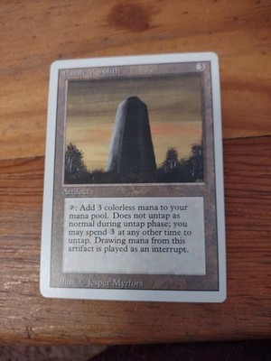 Basalt Monolith Revised Edit Magic The Gathering MTG CCG NM+