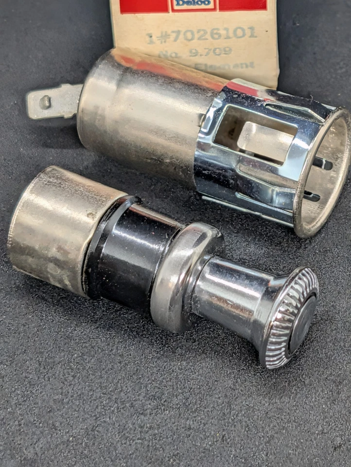 NUEVO 1970-72 OLDSMOBILE F85 CUTLASS 442 PERILLA Y ELEMENTO ENCENDEDOR DE CIGARRILLOS Foto 2 de 4