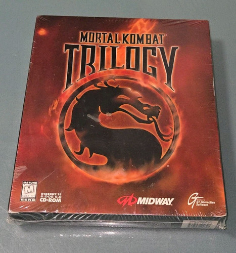 New FACTORY SEALED Mortal Kombat Trilogy VGA 1997 Windows PC BIG BOX Ultra Rare!