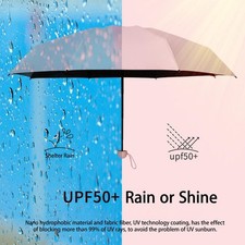 Sun Umbrella Folded Ultra-light Six-bone With Box Sun Protection UV UKZM