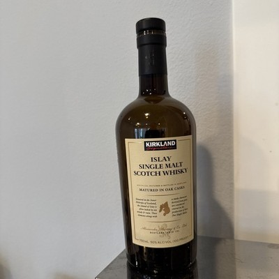 Kirkland Islay Single Malt Scotch Whisky Empty Bottle