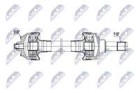 NTY NPW-BM-226 Antriebswelle Hinten Links FüR BMW