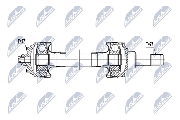 NTY NPW-BM-226 Antriebswelle Hinten Links FüR BMW-image