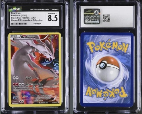 2015 Reshiram XY74 Hoopa EX Legendary Collection Full Art XY Promo CGC 8.5