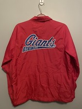 Nike NY New York Giants Jacket Full Zip Lined Zipper Pockets Men's Size M C169 