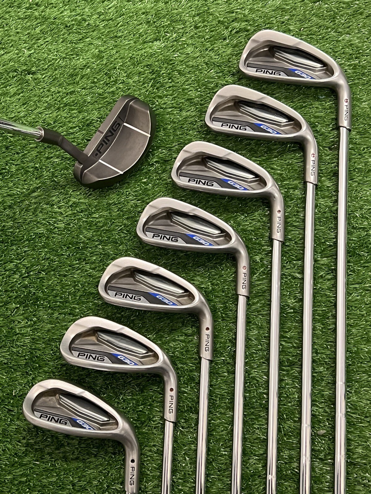 Ping G30 Full Mens Golf Club Set / Driver + Wood + Hybrid + Irons