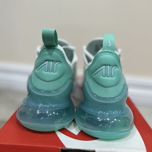 Nike Air max 270 Womens Kids Sneakers GS Size US 5Y (6.5W) Jade White Shoes New✅ - Picture 11 of 13