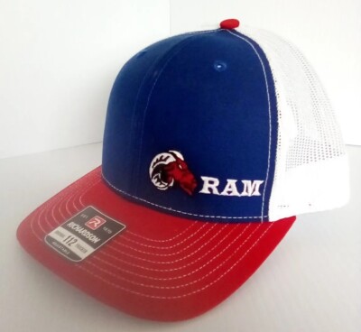 NWT Richardson Original 112 Trucker Cap Red and Blue custom made